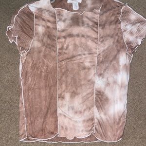 tillys brown tie dye t shirt